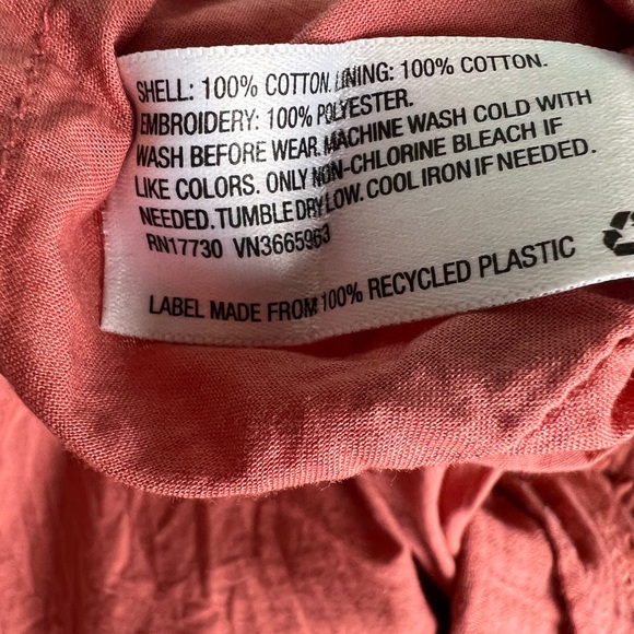 Girls Peplum Top, Size 10/12, Burnt Sienna - Picture 5 of 6